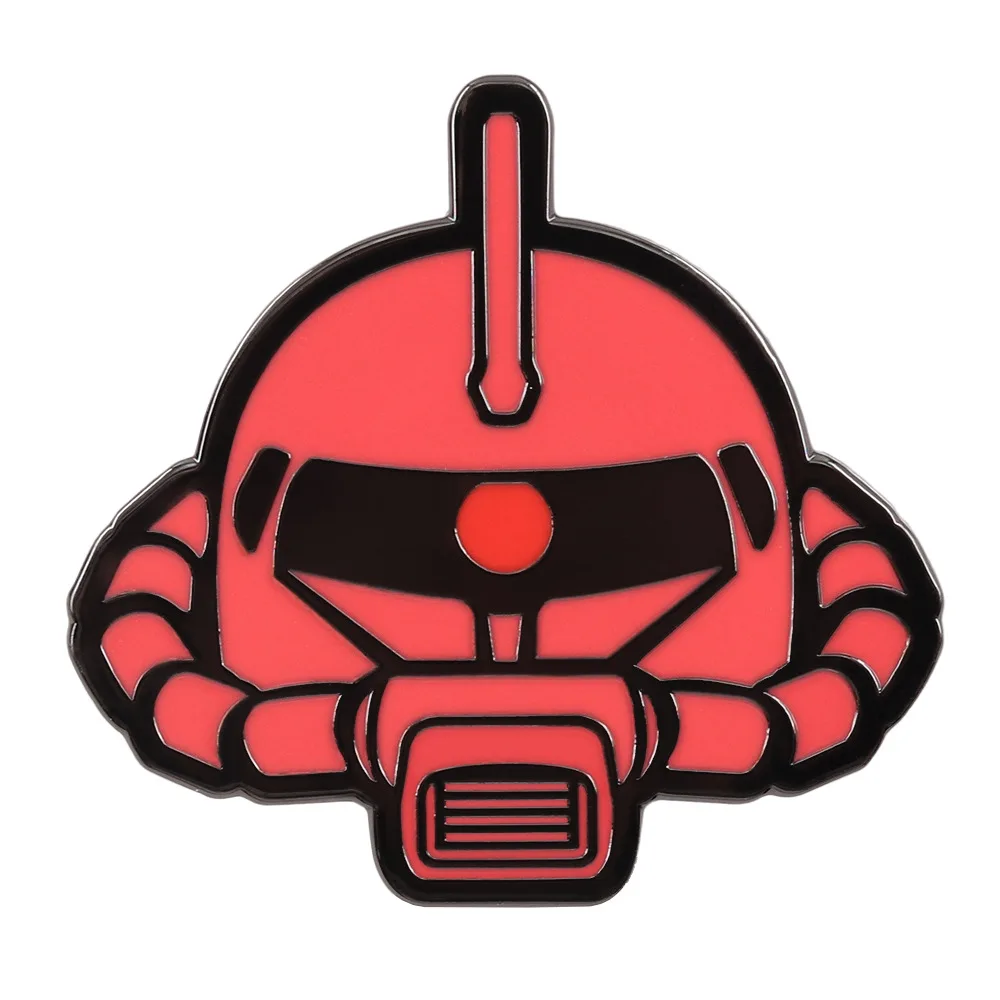 

Creative Zaku Mecha head model badge.Backpack accessories, clothes pins and ornaments anime Backpack decoration