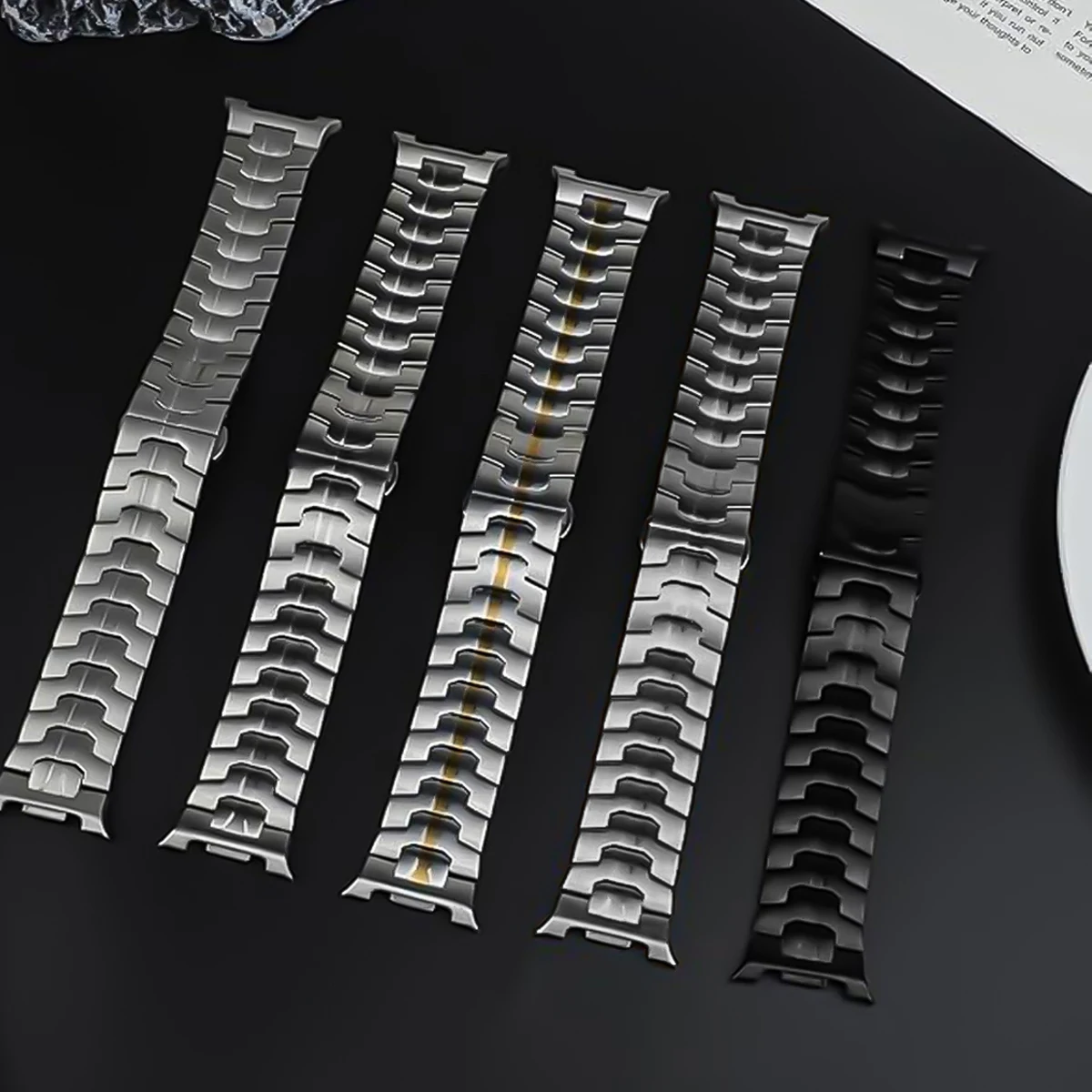 حزام من التيتانيوم/الفولاذ المقاوم للصدأ لساعة سامسونج جالاكسي 8/8 كلاسيكي 40 مللي متر 44 مللي متر 46 مللي متر سوار لساعة جالاكسي 8 حزام كلاسيكي