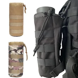 Outdoor Molle Water Bottle Bag Pouch Holder Travel Camping Hiking Cycling Fishing Hunting Water Bottle Kettle Carrier