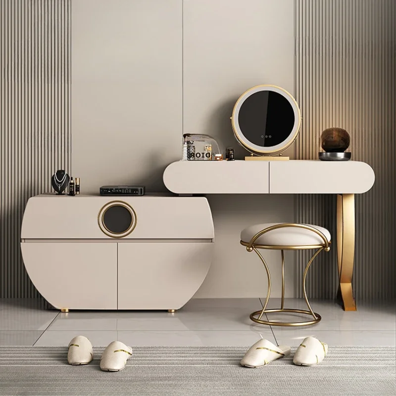 

Bedroom Luxury Dressing Table Drawer Design Fashion Girls Dressing Table Aesthetic Multifunctional Tocador Maquillaje Furniture