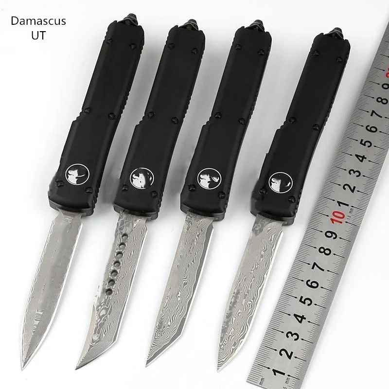 

JUFULE MT UT Damascus Seel Aluminium Handle Survival EDC Camping Fruit Kitchenware Fixed Blade Tool Key Utility Kitchen Knife