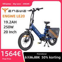 ENGWE LE20 adult Electric Bicycle 250W Motor 48V19.2AH Lithium Battery Aluminum Alloy Ebike 20*3.0 inch Tire Snow Electric Bike