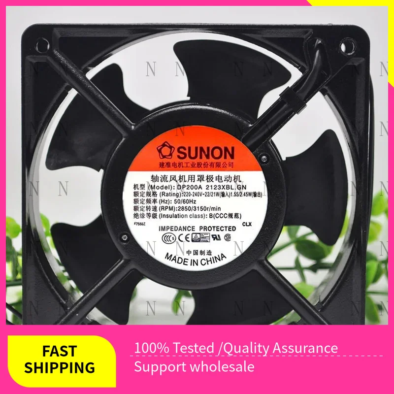 

YJJ ДЛЯ SUNON DP200A.2123XBL.GN 220 В переменного тока 22/21 Вт 120*38 мм 2-проводной серверный драйвер охлаждающий вентилятор