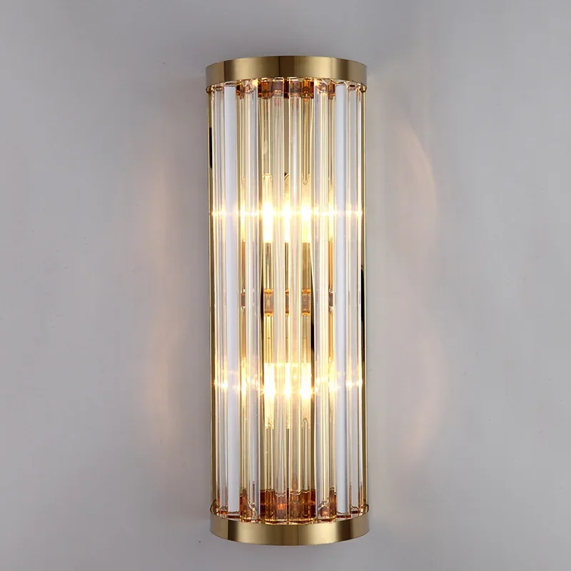 Indoor Crystal Wall Lamp Corridor Living Room Background Wall Decorative Lighting Bedroom Bedside Luminous Crystal Wall Light