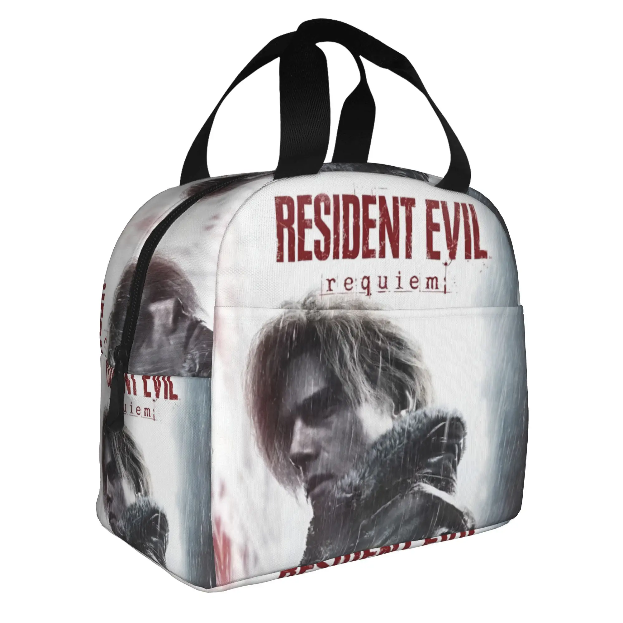 R-Residents Evils 9 Resuable Lunch Boxes for Women Leakproof Cartoon Game Thermal Cooler Food Insulated Lunch Bag School