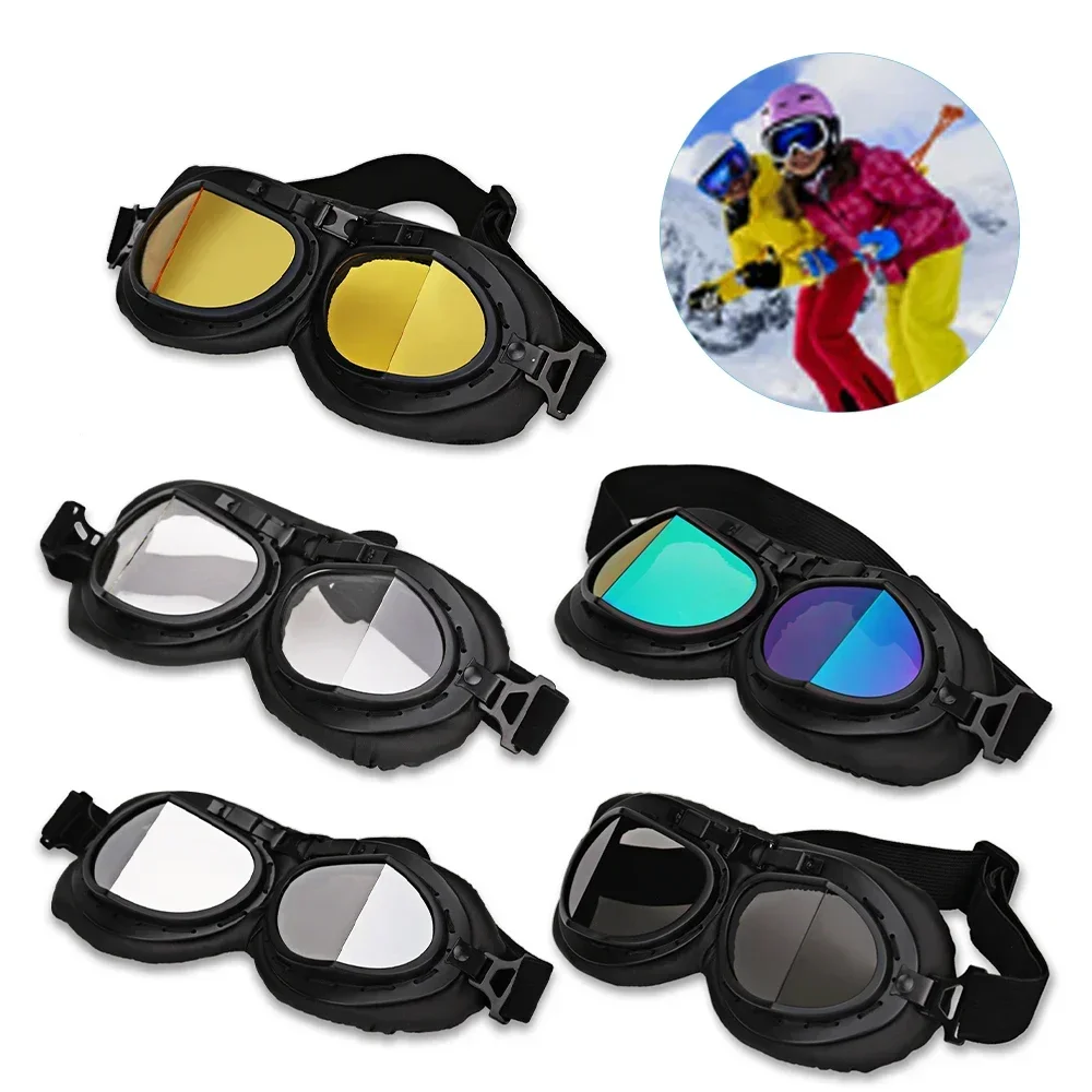 

Retro Motorcycle Goggles Motorbike Glasses Vintage ATV Biker Scooter Cycling Ski Sunglasses Free shipping Motorcycle Accesories