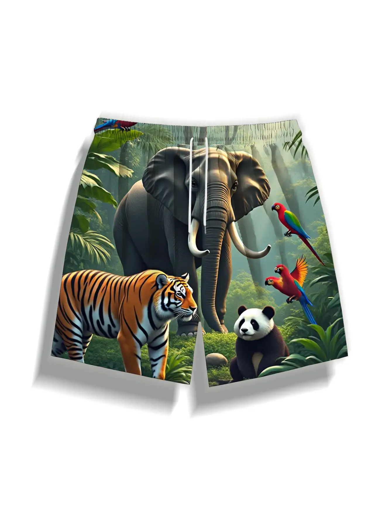 1pcs Men's Short swim trunks2026 Summer 3D Printed Short sleeve Polyester running Pants Breathable y2k clothes Quick drying