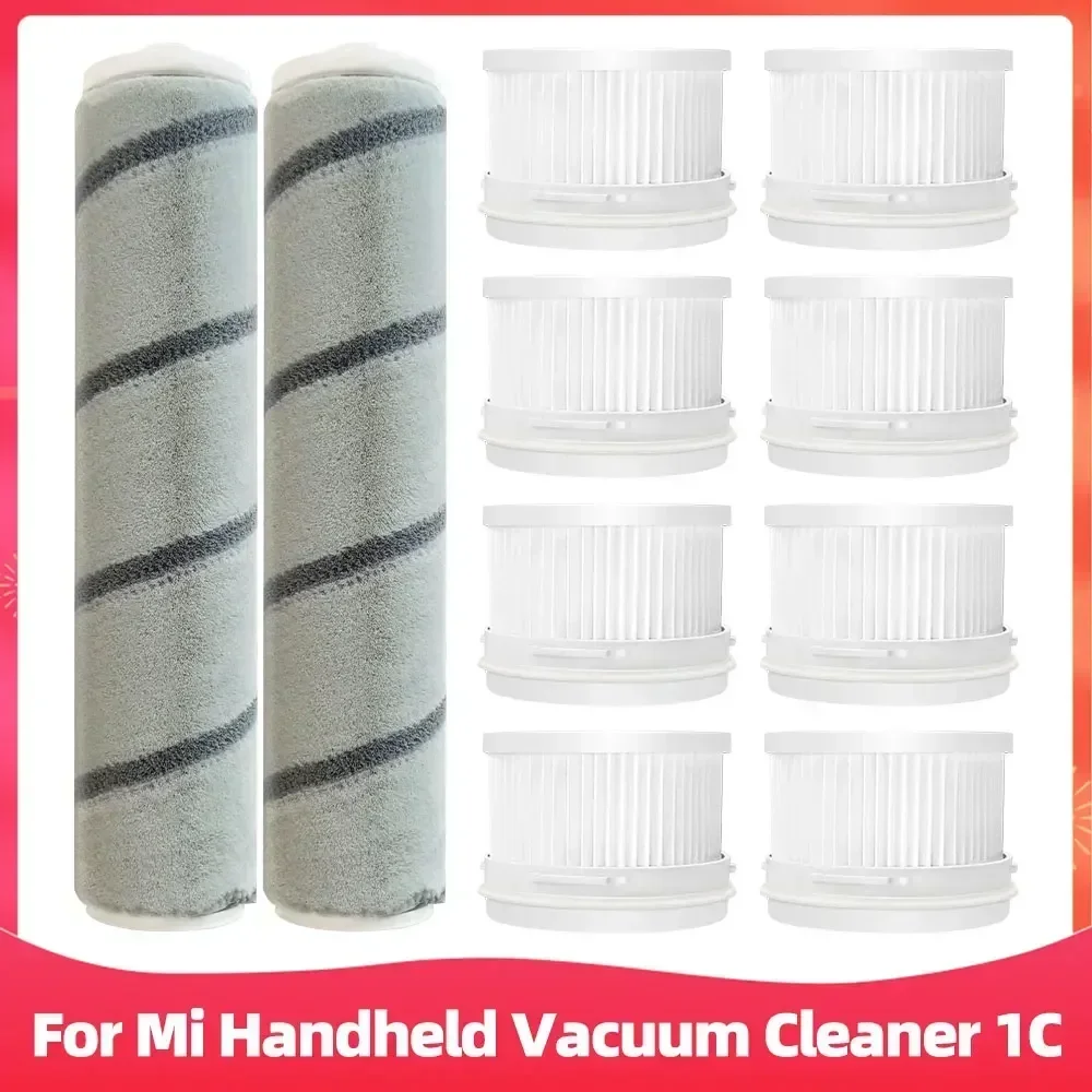 For Xiaomi Mi Handheld Vacuum Cleaner 1C / K10 SCWXCQ02ZHM / MJWXCQ04ZM Roller Brush Hepa Filter Spare Parts