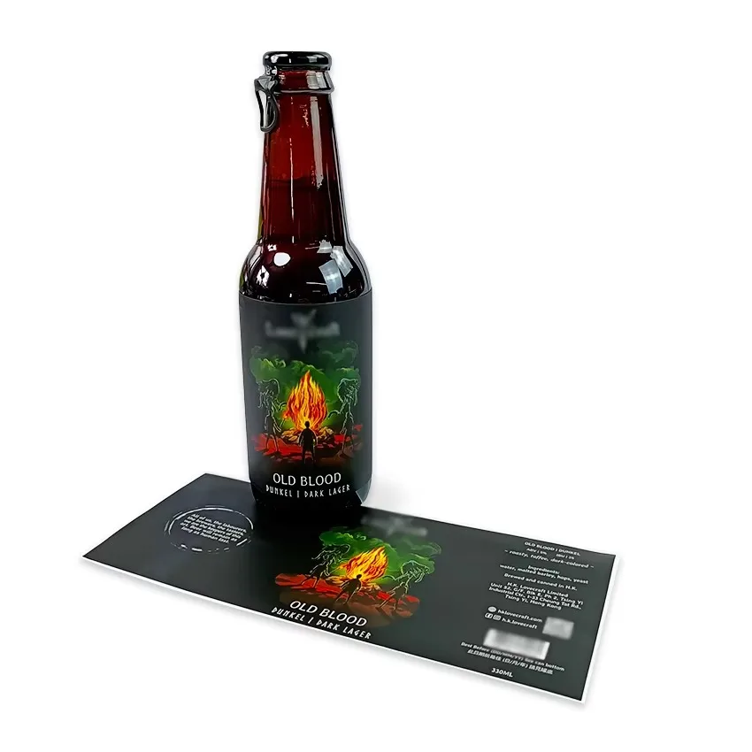 

Custom Beer Can & Glass Bottle 330ml Matte PLA Roll Labels ▏ Self Adhesive Packaging Stickers ▏ Waterproof Vinyl Label