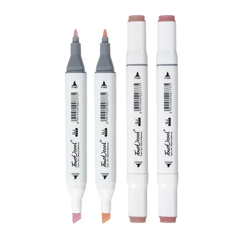 Imagem -02 - Skin Tone Dual Headed Marker Grupo Pintura Desenho Highlighter Material de Arte Escolar para Artista Papelaria Coreano Cores 12 Cores 24 Cores 30 Cores