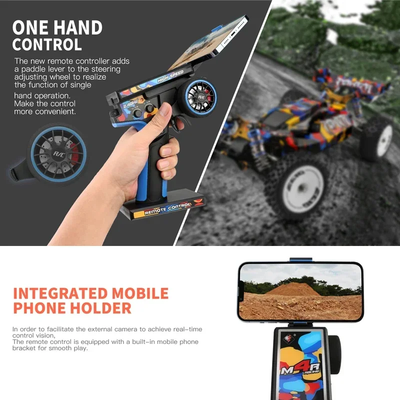 WLtoys 124007   75 กม./ชม.4WD RC รถ Professional Racing รีโมทคอนโทรลรถยนต์ความเร็วสูง Drift รถบรรทุกมอนสเตอร์ของเล่นเด็กสําหรับชาย