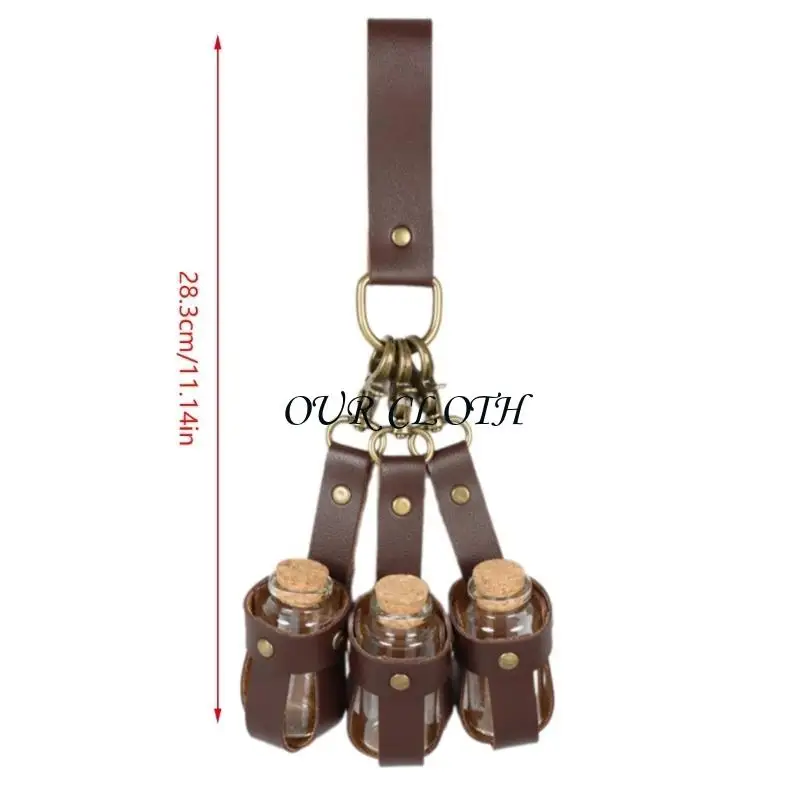 Potion Bottle Potions Potions Porte-verre avec bouchons liège harnais en Y1ac