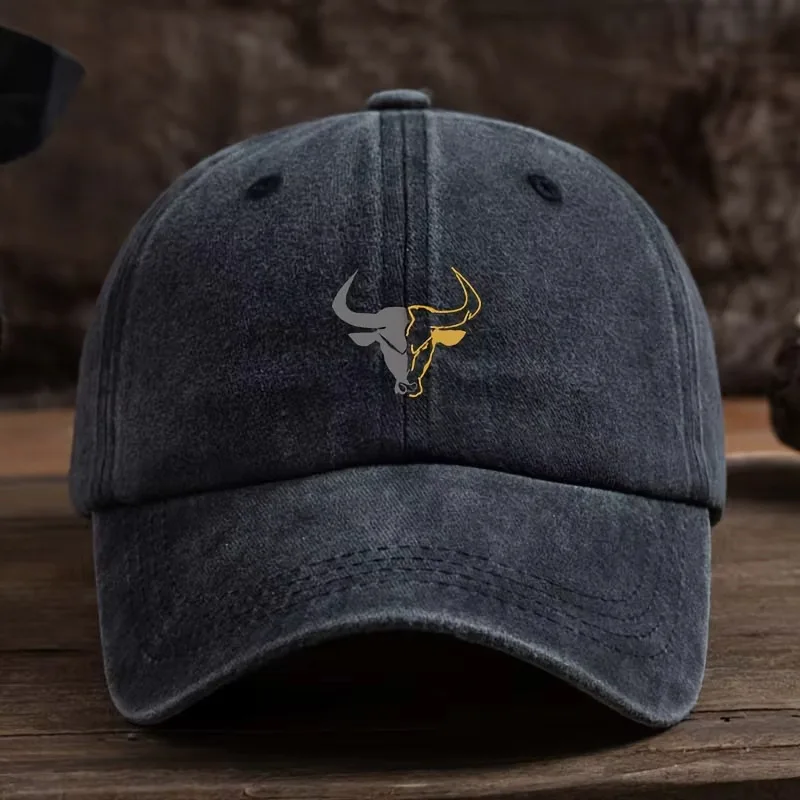 New Bull Head Print Breathable Mesh Hats Summer Richardson Truck Driver Hat Men Women Outdoor Baseball Cap Fishing Peaked Caps