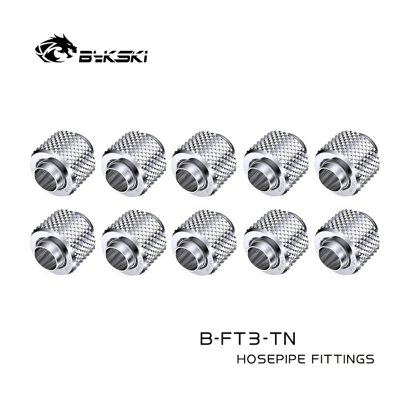 

Bykski 10pcs/lot Soft Fitting for 10/13mm (3/8'' - 1/2'') 10/16mm (3/8'' - 5/8'') Tubing Hand Compression Connector B-FT3-Tn /TK