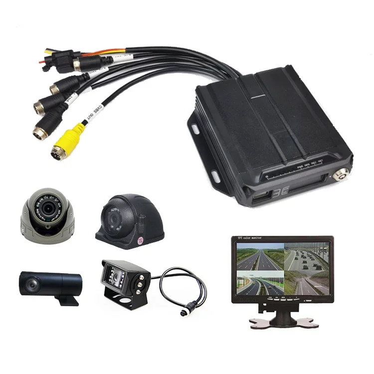 

cmsv6 mdvr citops 4-канальный мобильный видеорегистратор 4g грузовик h.264 1*256 ГБ SD-карта 1080p 4g GPS автомобильный mdvr 4 канала