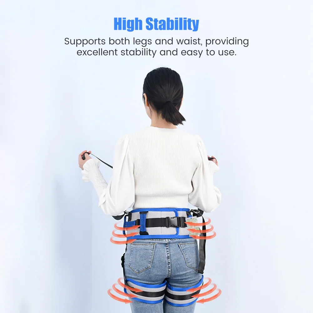 Stroke Patient Assisted Walking Waist Strap Leg Paralyzed Hemiplegia Elderly Standing Rehabilitation Training Aid Transfer Belt