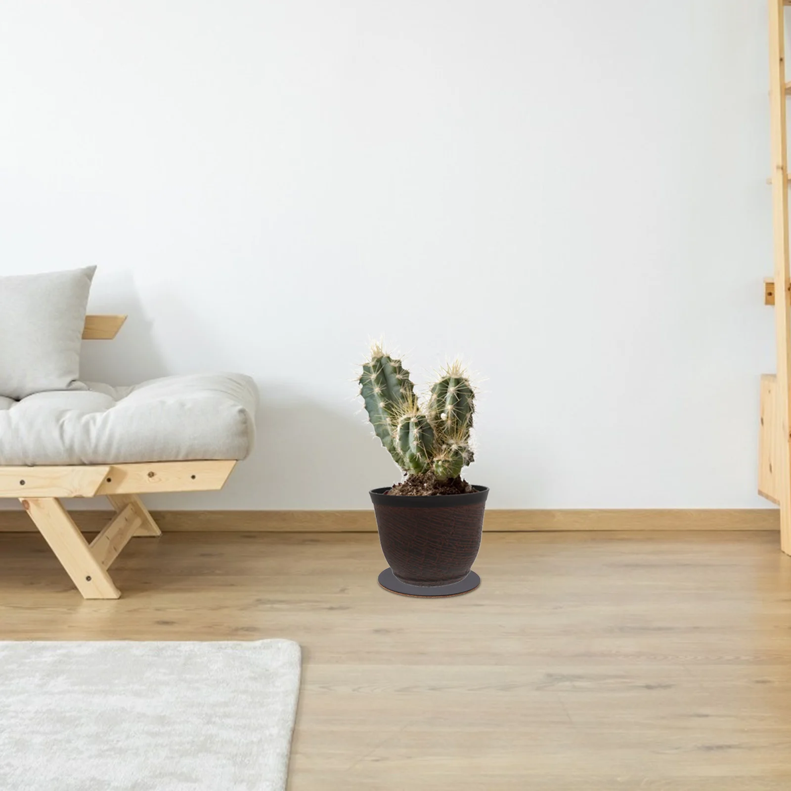 

6Pcs Cork Plant Coasters Thick Absorbent Pot Mats Indoor Outdoor Plant Saucers Heat Resistant Nonslip Cork Trivets Surface