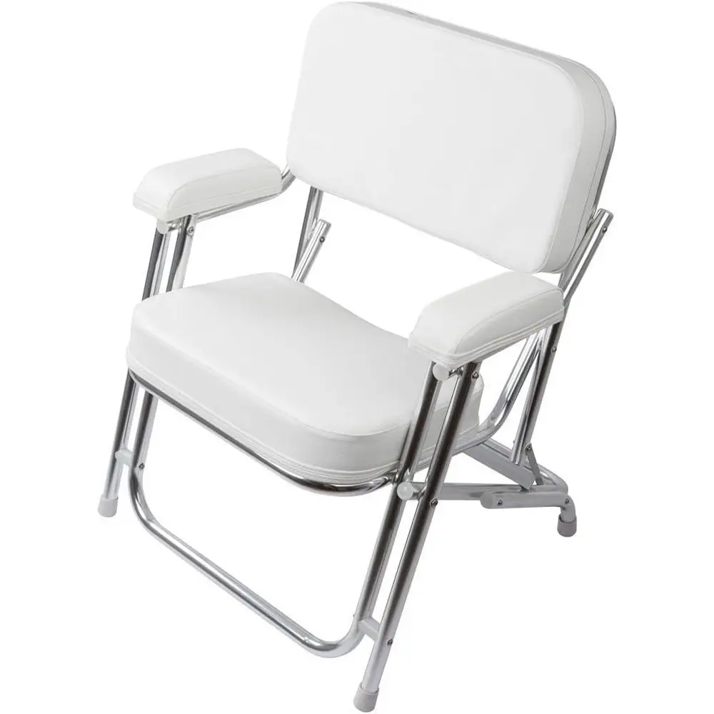 

Portable Cushioned Folding Boat Deck Chair for Beach and Outdoor Use