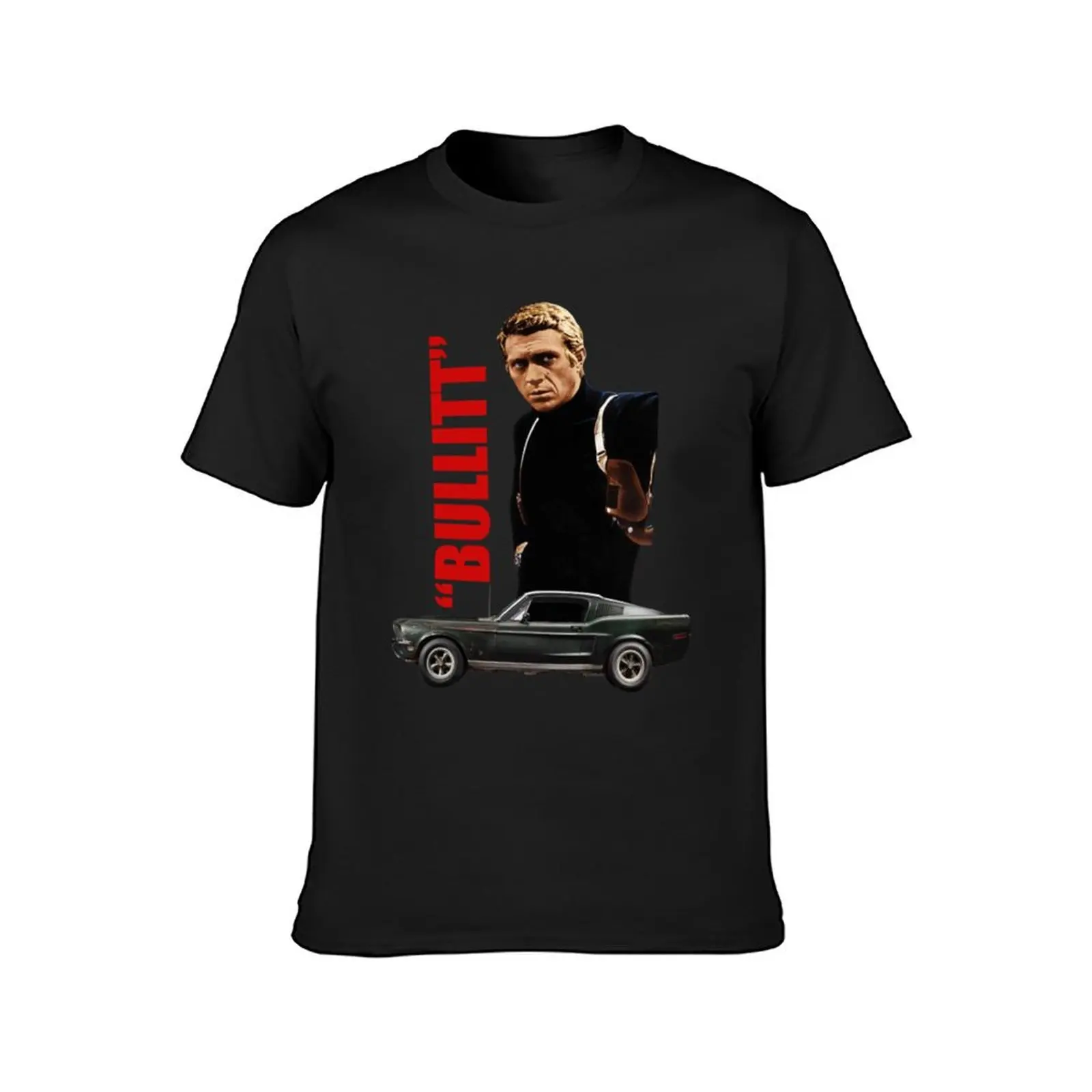 Steve bullitt t t-shirt para homens, moda coreana roupas, blanks costumes