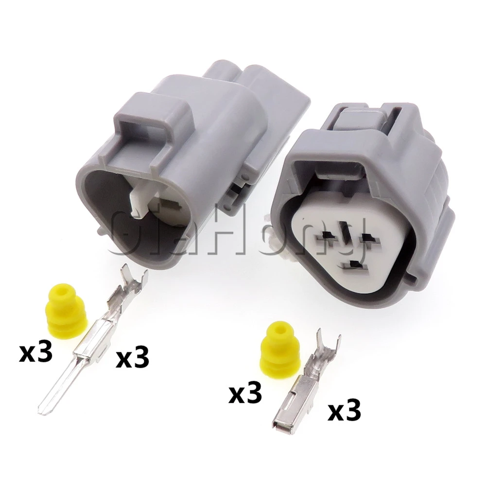 1 Set 3 Way Parts 6188-0099 6189-0179 AC Assembly Car Headlight Sealed Socket For Toyota Corolla Camry Fog Lamp Wire Cable Plug