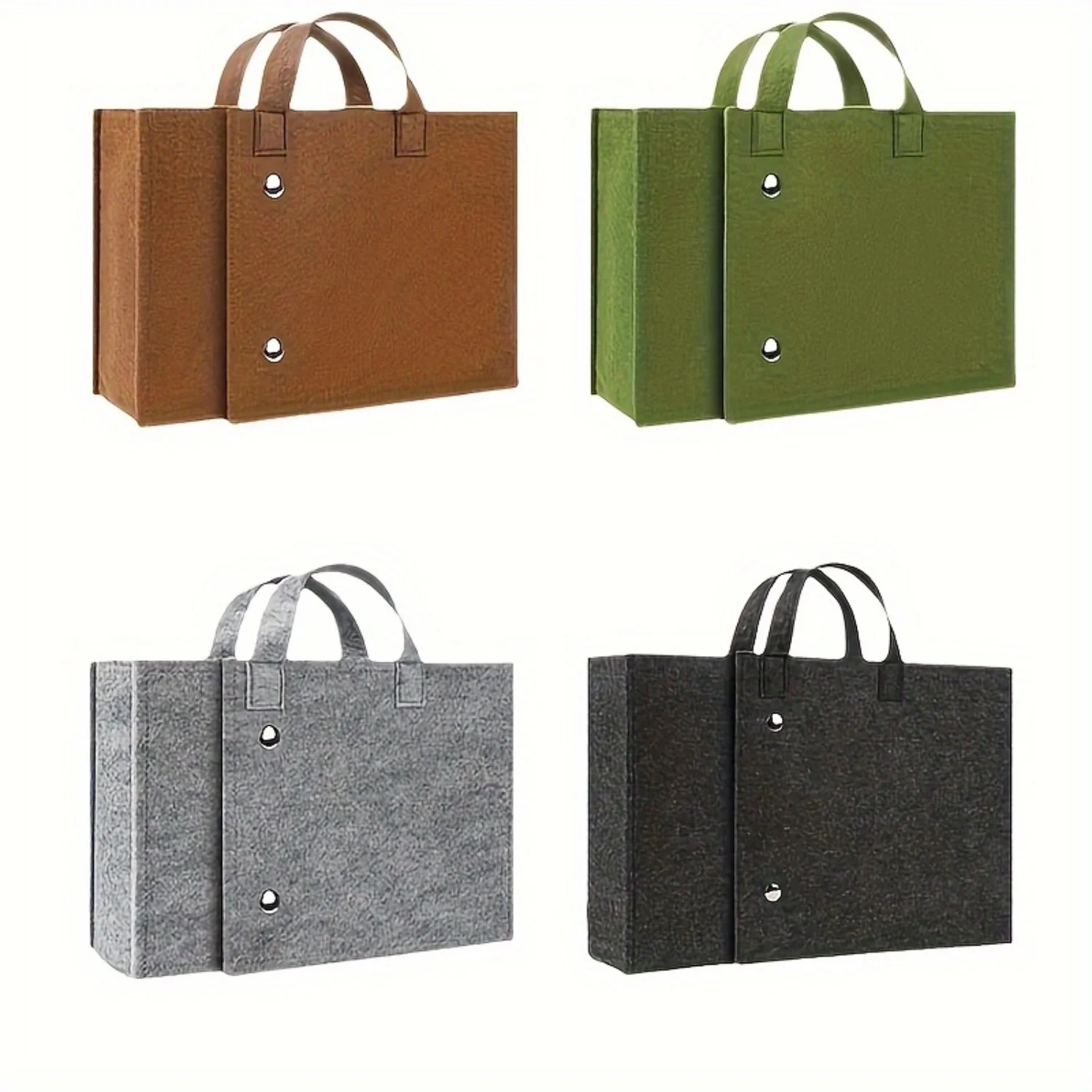 Large Foldable Felt Bag - Portable Document Organizer with Multiple Colors - Durable & Stylish Gift Tote