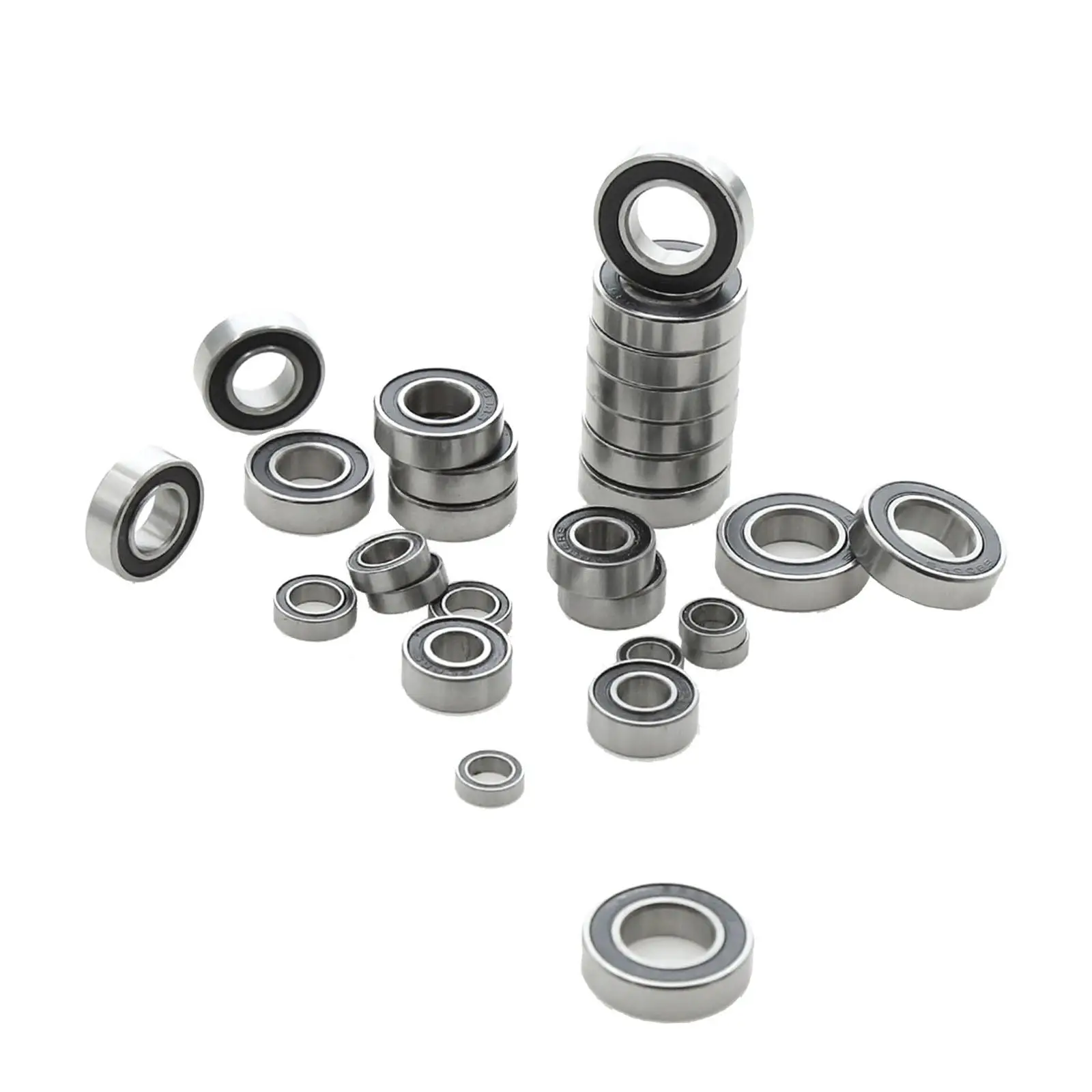 28 Pieces Ball Bearings Rubber Sealed for Sledge 1/8 RC Crawler Car