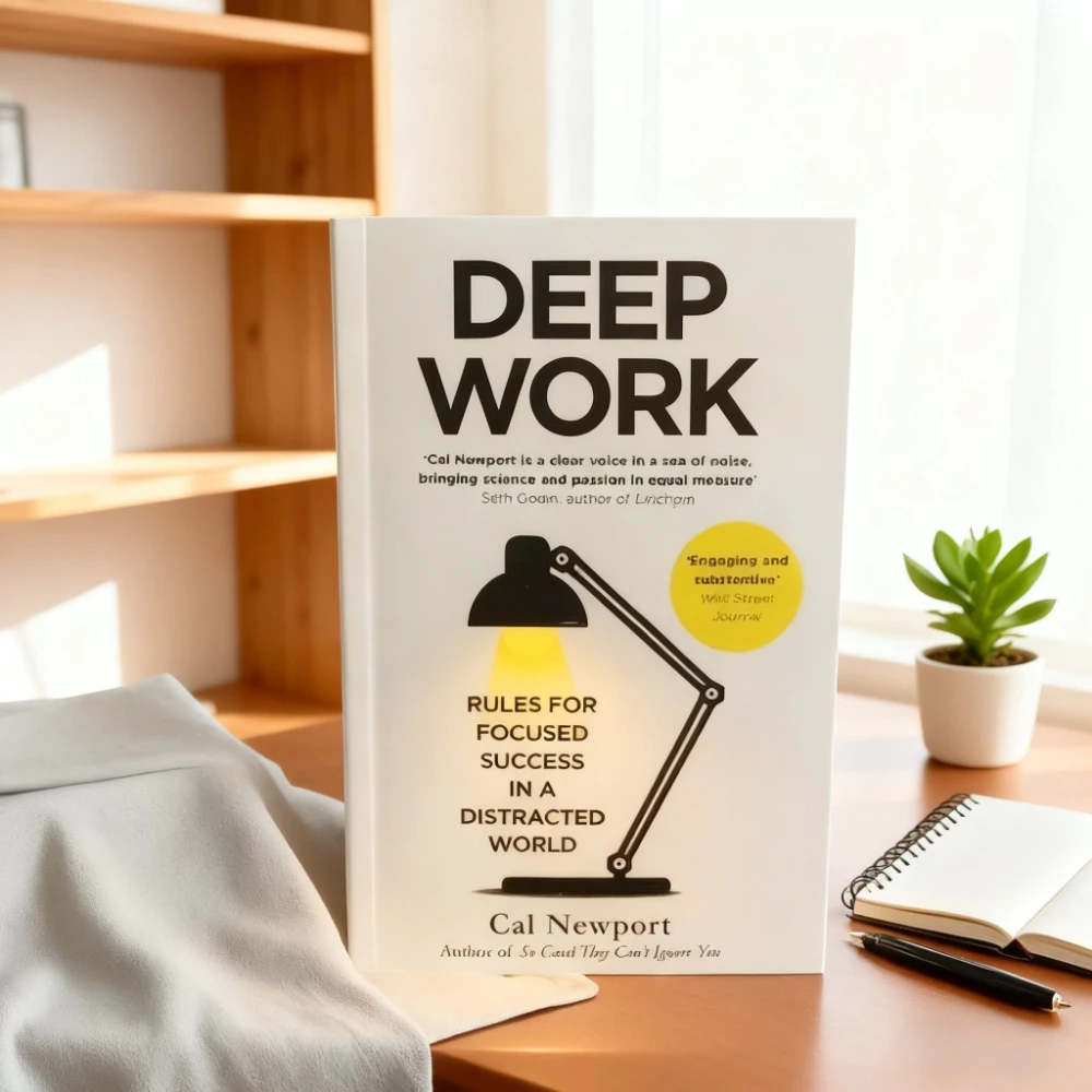 

"Deep Work" by Cal Newport: Mastering Focus in Distracted World - Practical Guide to Productivity & Career Success (In Stock)