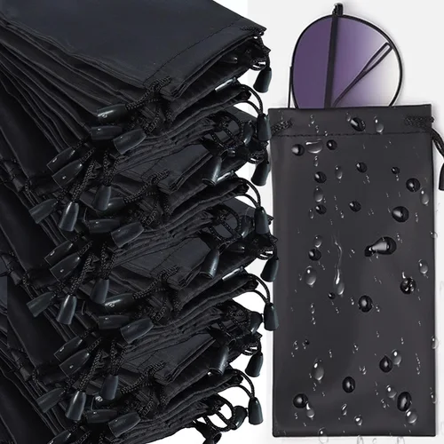 Imagen 2 del producto 2025 nuevas bolsas impermeables a prueba de polvo para gafas de sol, estuche de tela suave, bolsa antipolvo, estuche para gafas ópticas, bolsa contenedor