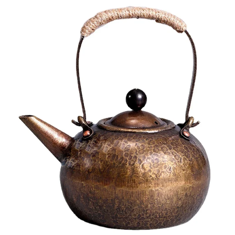 

Handmade Pure Teapot Tea-making Good Sealing Antique Small Copper Pot Old Kettle Tea Pot