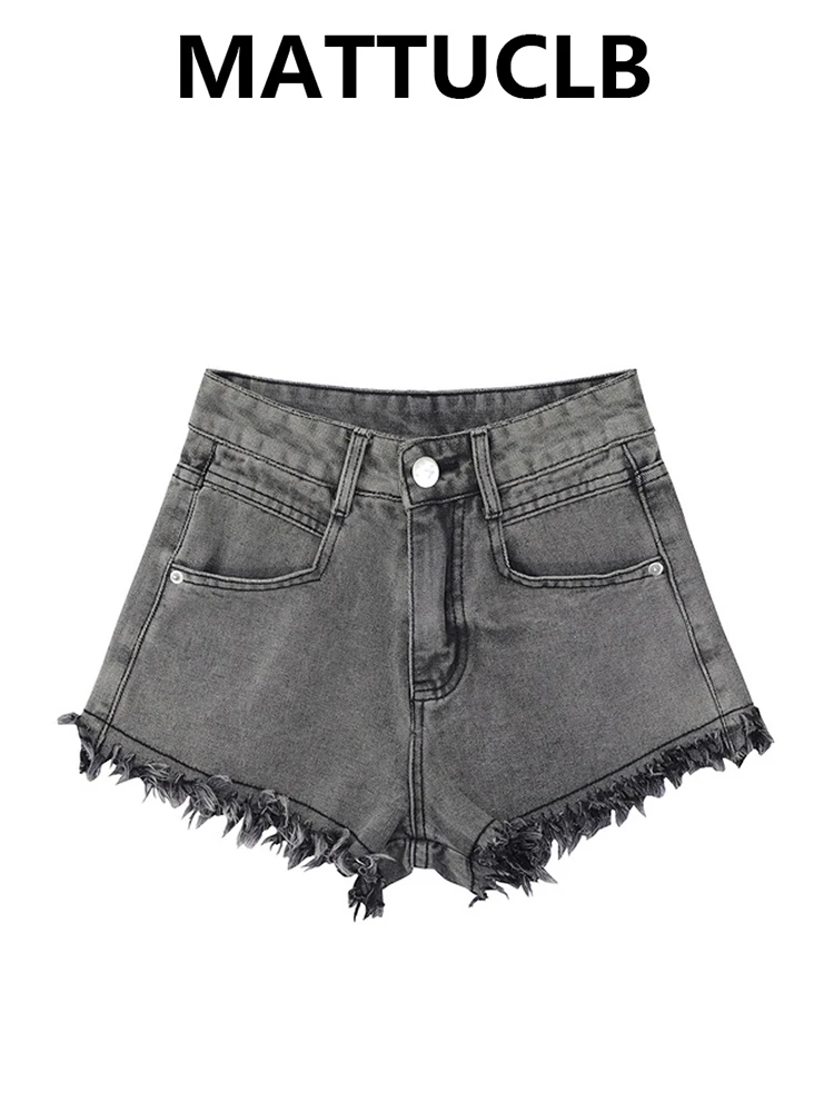 

Summer Women Japanese Dark Academia Abi Y2k Streetwear Gyaru Tassels Denim Shorts Japanese Harajuku Jean Hot Pants Grunge Kpop