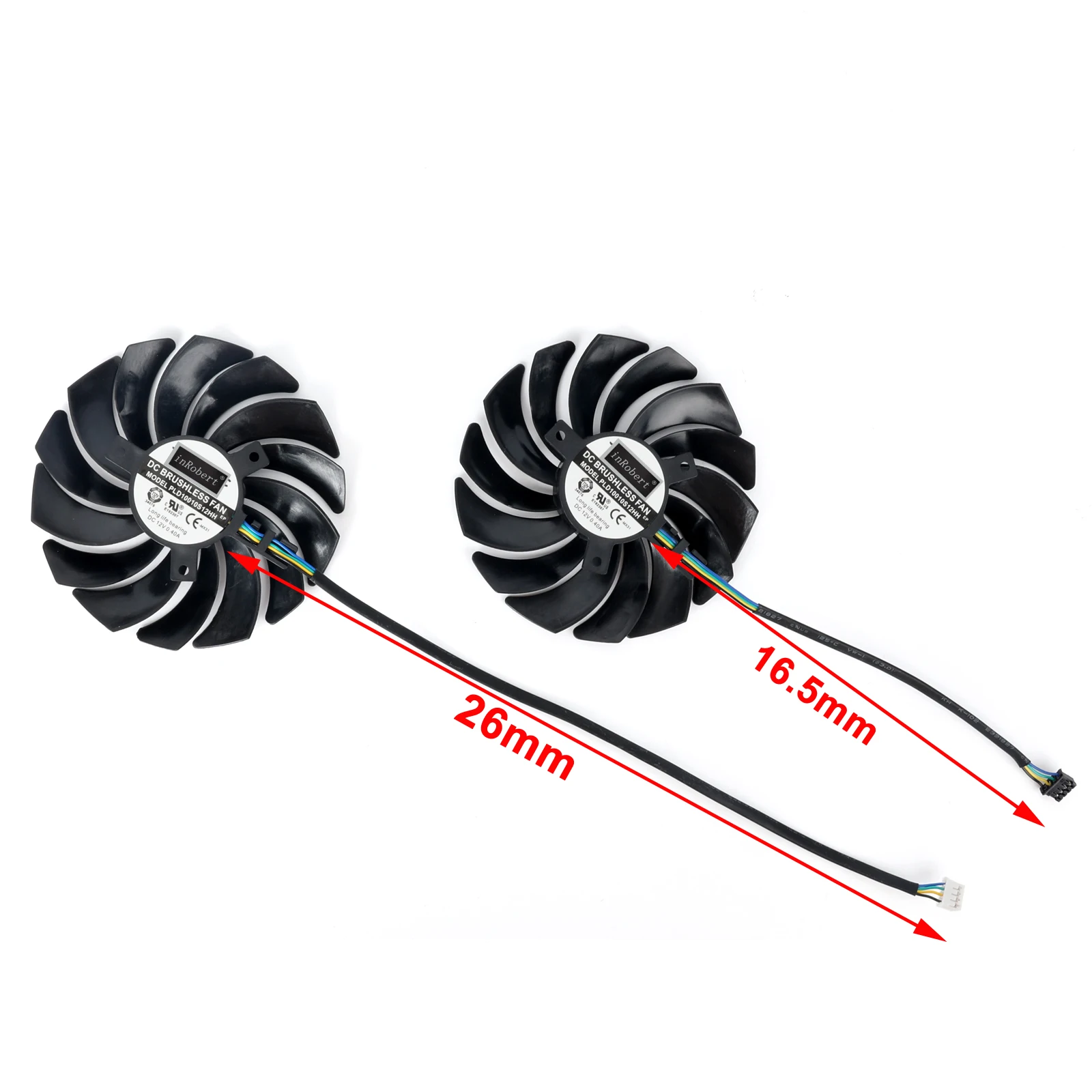 Ventilateur de carte vidéo PLD10010S12HH, pour gelée GeForce RTX 3070 3060Ti 3060 LHR 8GB VENTUS 2X OC, de refroidissement