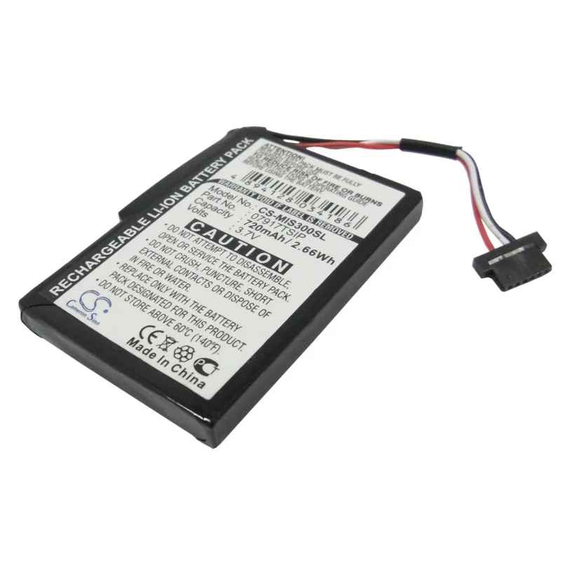OrangeYu 720mAh Battery for NAVMAN/Mitac Mio Spirit 300, S300, S305, S555, Spirit 305, Spirit 500 HF Traffic Europe