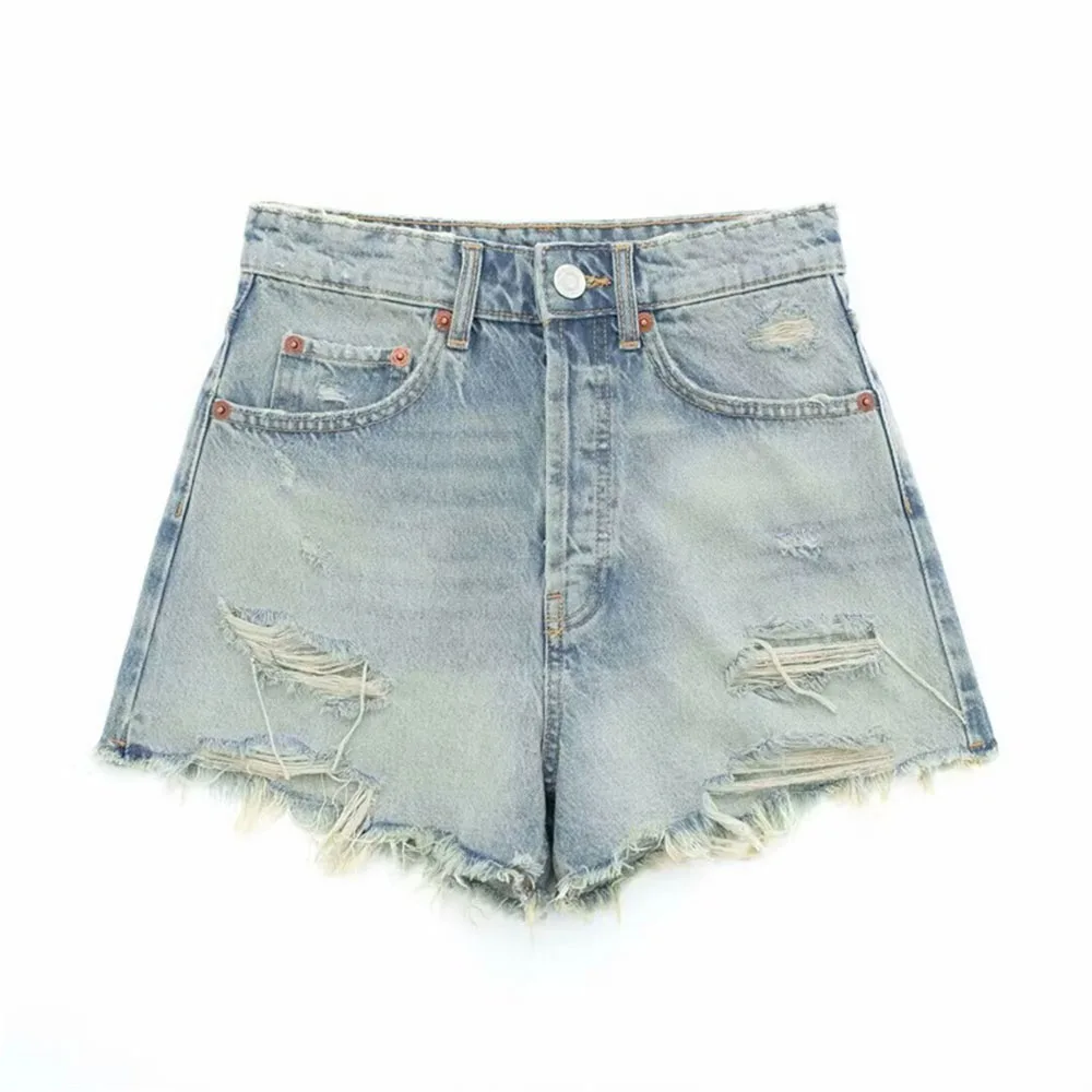 Hot Selling New Ripped Denim Shorts Spring Summer High Waist Loose Version Casual Trendy Streetwear Hot Pants For Women