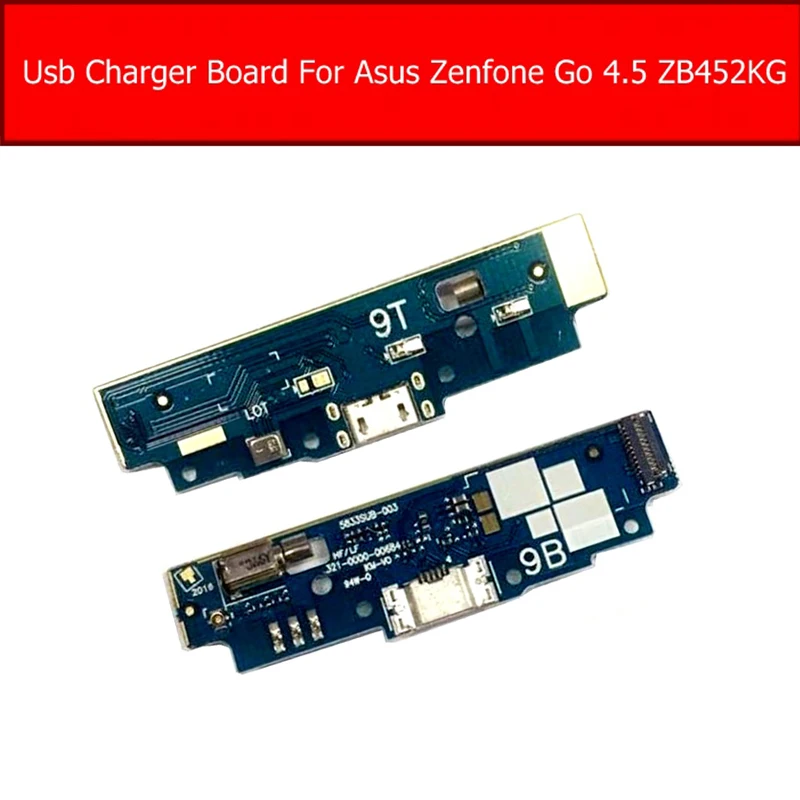 Placa de carregamento usb para asus zenfone go 4.5 polegadas zb452kg x014d porta de carregador usb cabo flexível peças de reposição