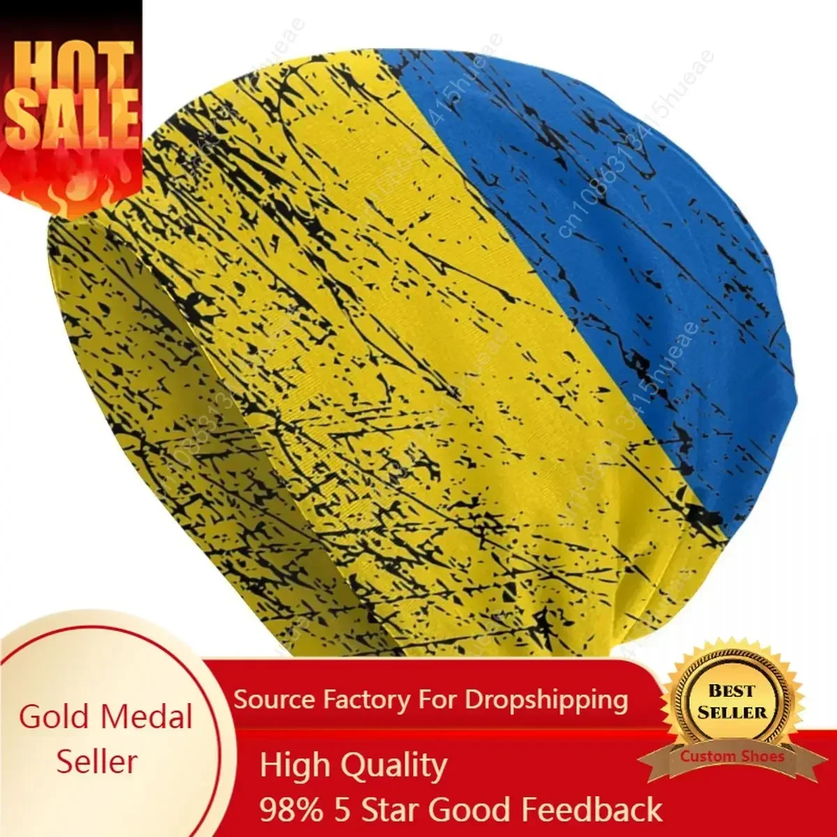 

Ukraine Flag Ukrainian Beanies Caps Men Women Unisex Outdoor Winter Warm Knitting Hat Adult Ukraine Bonnet Hats