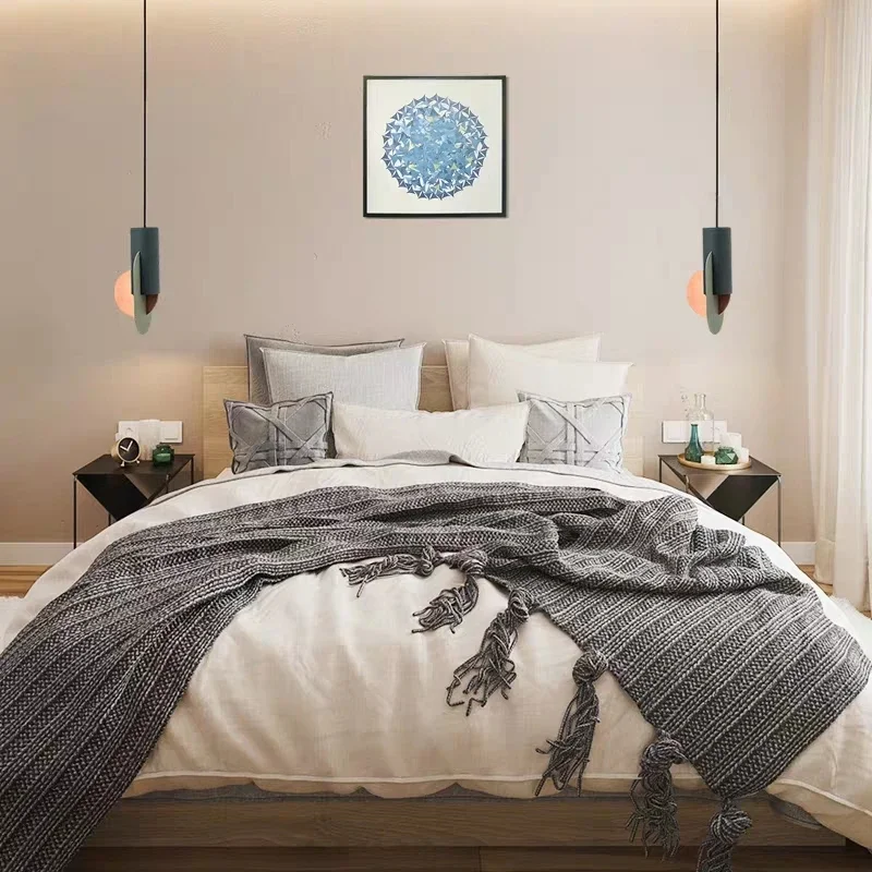 TechHPDanish Designer Pendant Lights Creative Splicing Iron Hanglamp For Dining Room Bedroom Nordic