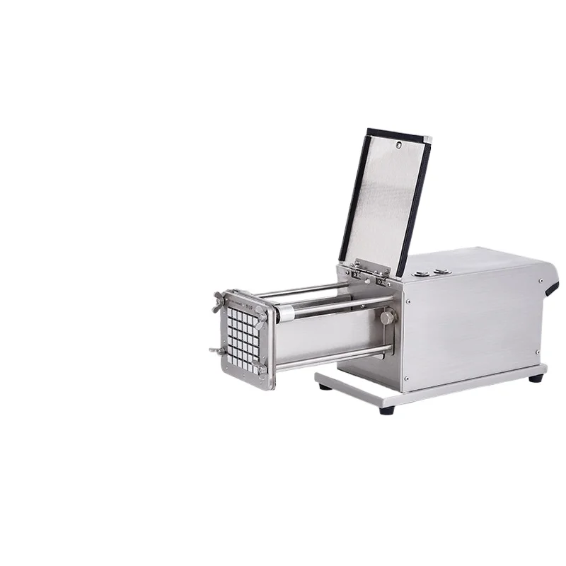 Stainless steel electric strip cutter, multi-functional potato fries cutter, taro, radish, push strip machine for commercial use