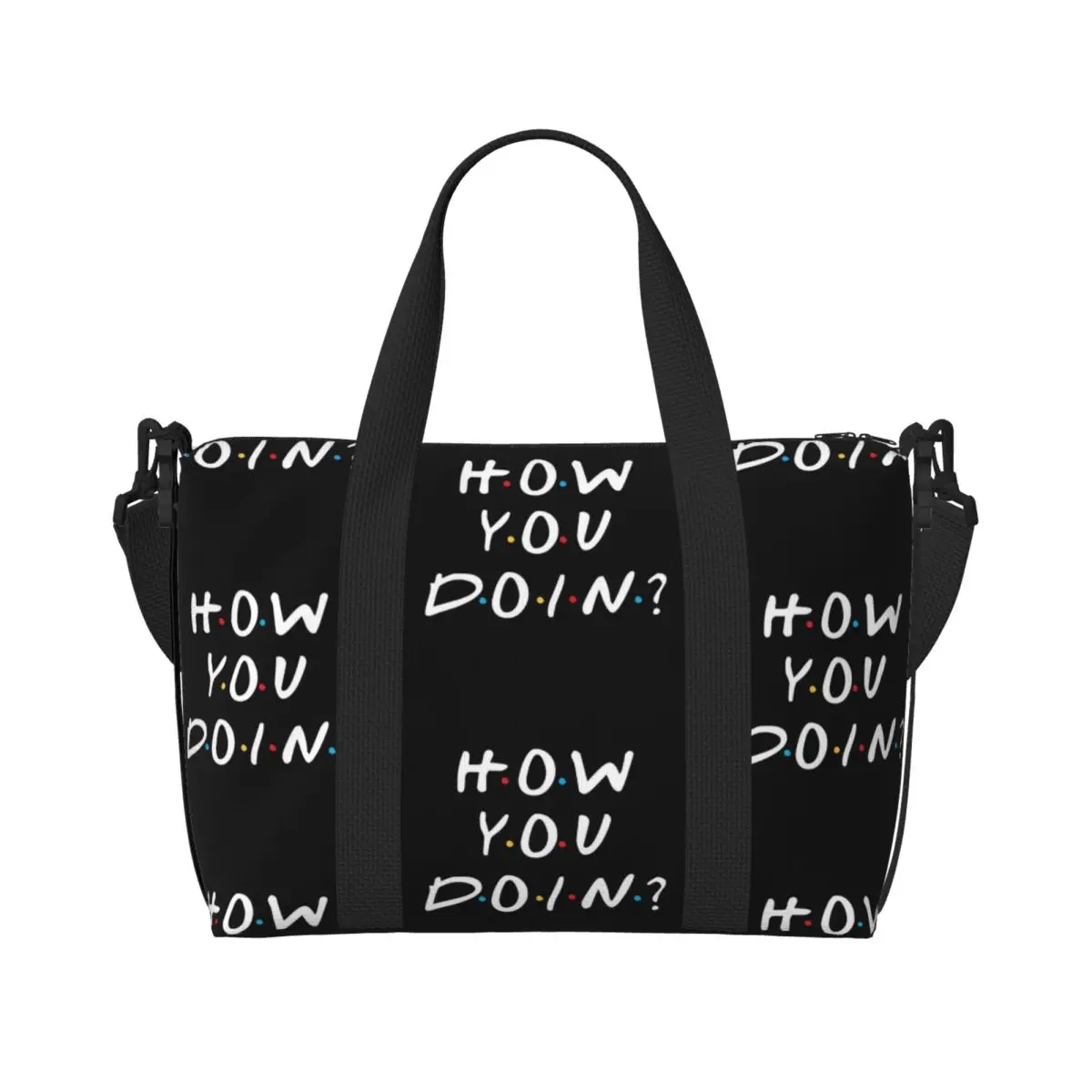 

Пользовательские друзья ТВ-шоу «Как ты делаешь большая сумка женская большая вместительная забавная цитата тренажерный зал пляжная дорожная сумка на плечо