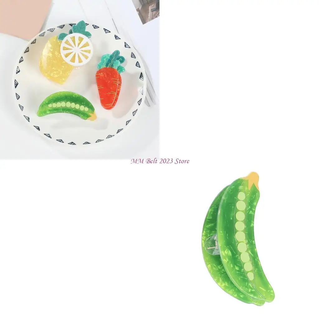 

49ME Fashionable Fruit PVC Hair Clip Women's Hair Accessory Stylish Hair Decors