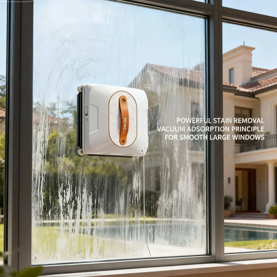 

2025 Best Quality Auto Water Spray Window Cleaner Robot Smart Glass Cleaning Robot With APP & Remote