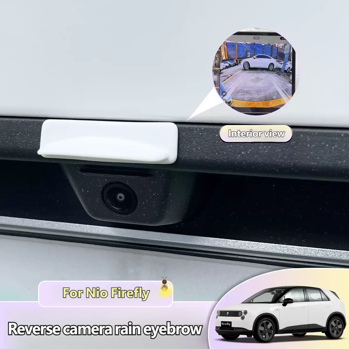 For Nio Firefly Reverse Camera Rain Cover Rear Camera Car Rain Cover Car Reverse Camera Rain Cover Rain Eyebrow Accessories