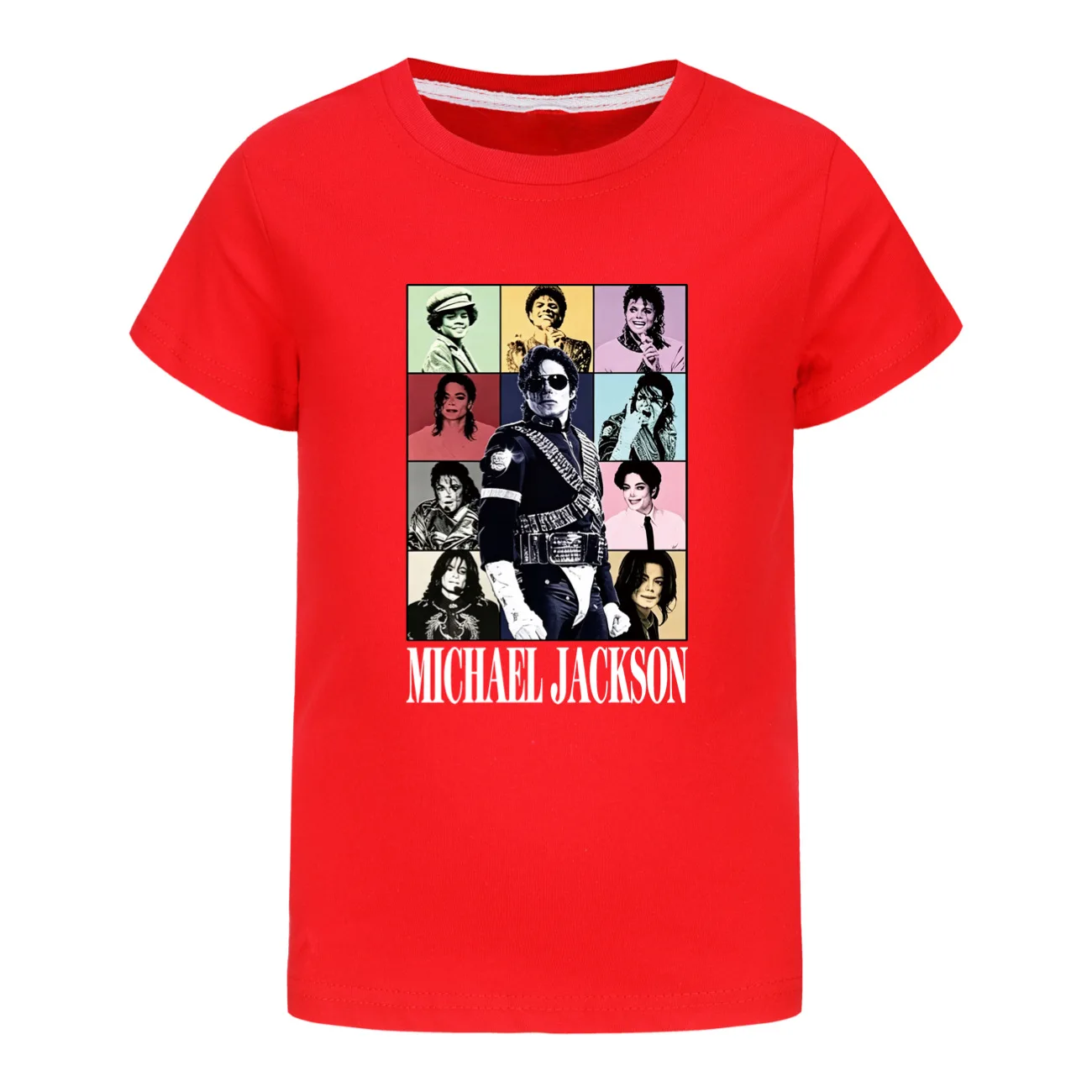 New Baby Girls Tshirt Michael Jackson Girls Boy T-Shirt Fashion Cartoon Print Children'S T Shirt Summer Boy Shirt