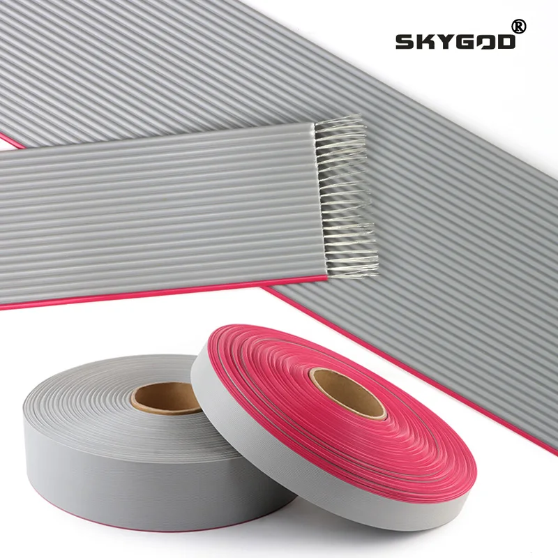 2651 Flat Ribbon Data Cable 1.27mm Pitch 10/14/16/20/26/30/34/40/50/60Pin 28AWG PVC Copper Wire for IDC FC 2.54mm Connector 300V