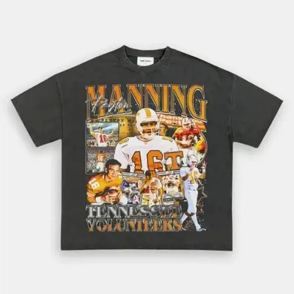 PEYTON MANNING-TENNESSEE TEE, Retro Football Shirt ,Football Shirt Christmas Gift Unisex, Football 90s Vintage Fan Gift,football American Graphic Vintage, Gift For women And Man Unisex T-shirt
