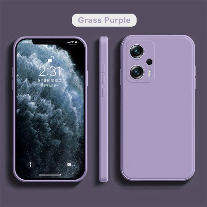 الأصلي السائل سيليكون لينة جراب هاتف ل Xiaomi Poco X4 GT Poco X4gt Pocox4 GT للصدمات الغطاء الخلفي ل Poco X4 GT