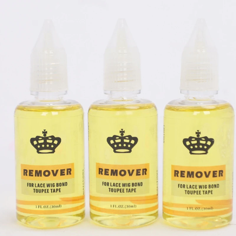 30Ml Wig Glue Remover For Lace Wig/Toupee/Closure/Tape Hair Extension Clear Remover For Adhesive Tape Yellow Liquid Glue Remover