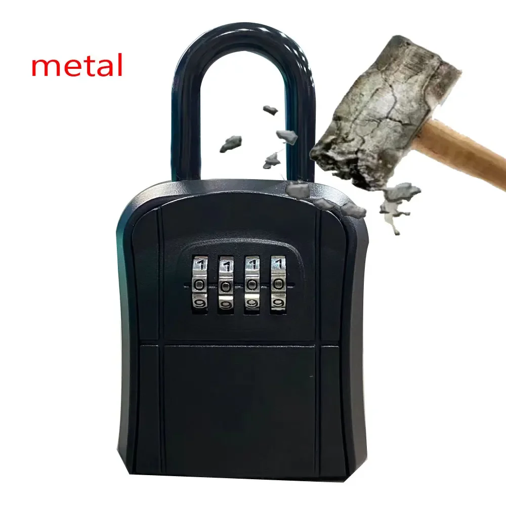 Metall Passwort Schlüssel Box Outdoor Schlüssel Safe Lock Box Dekoration Schlüssel Code Box Schlüssel Lagerung Lock-Box Wand Montiert Passwort Box