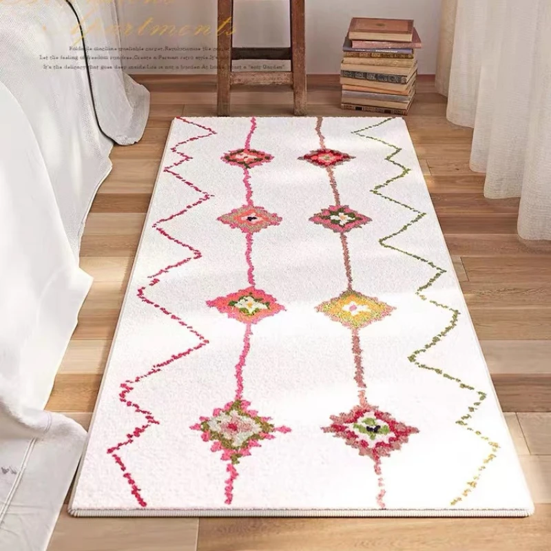 Retro Ethnic Style Bedroom Bedside Plush Carpet Moroccan Living Room Decor Carpets Persian Cloakroom Hallway Soft Non-slip Rug