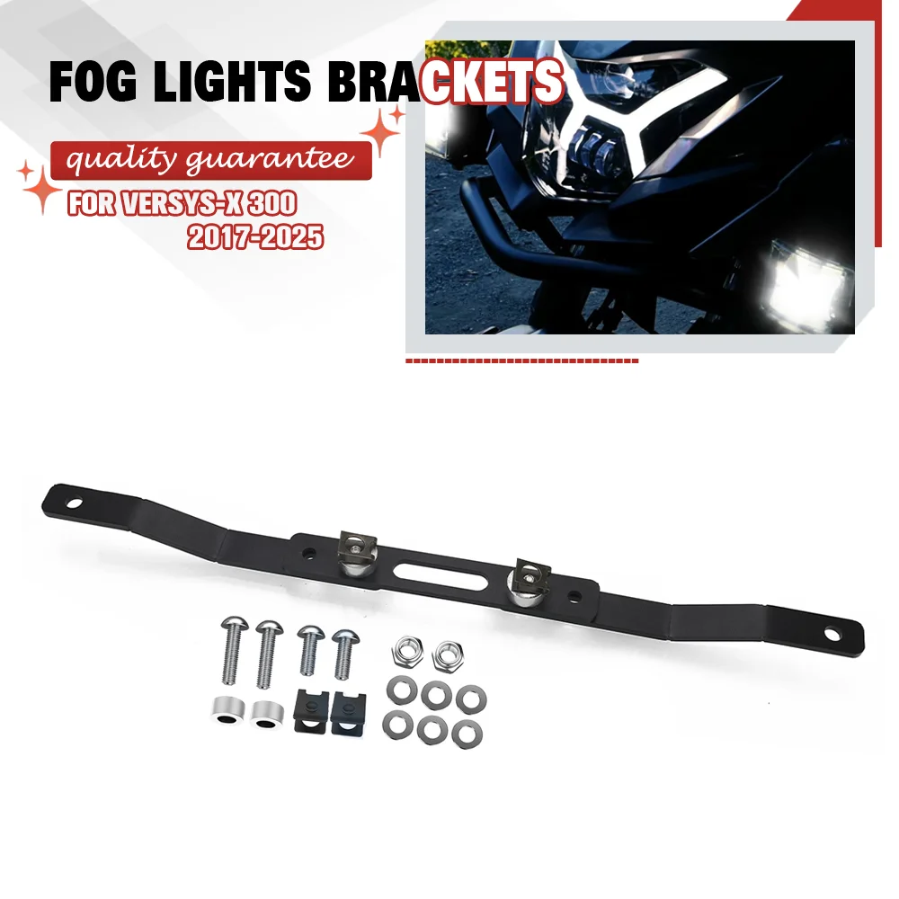 FOR Kawasaki Versys-X 300 2017-2020-2025 Motorcycle Auxiliary Light Bracket Additional Lights Bracket Driving LED Light Mount