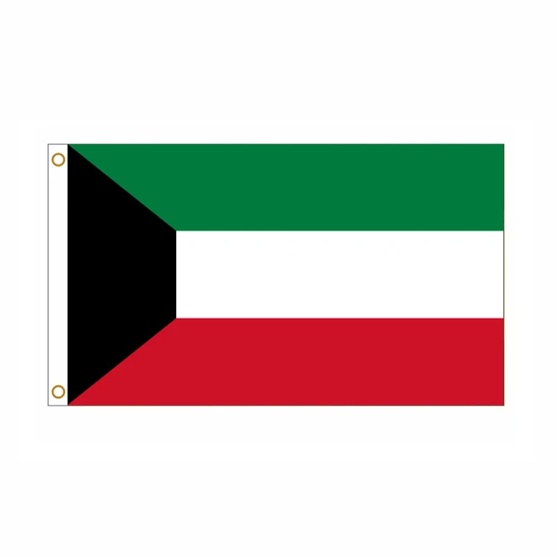 5 Pcs/lot Kuwait National Flag 90x150cm Kuwait Flag The State of Kuwait National Flag wholesale